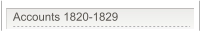 Accounts 1820-1829