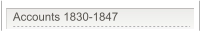 Accounts 1830-1847