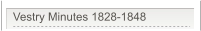 Vestry Minutes 1828-1848